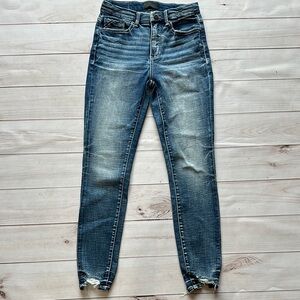 Buckle Black skinny Stylish Blue Women's Jeans size 25X27